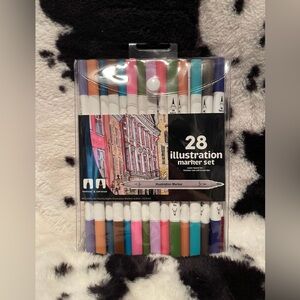 28 Count Dual Tip Illustration Markers NWT